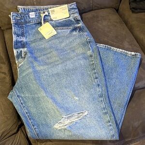 a.n.a Men's Light Blue Relaxed Jeans